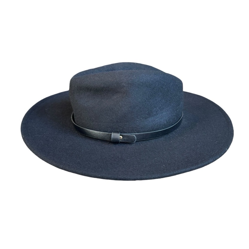 Abercrombie & Fitch Women's Black Retro Wide Brim Fedora Hat